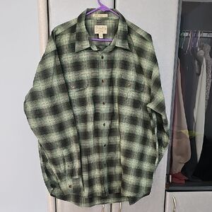 Cabela's Soft Canvas Trail long-sleeve plaid button-down shirt, XL Reg